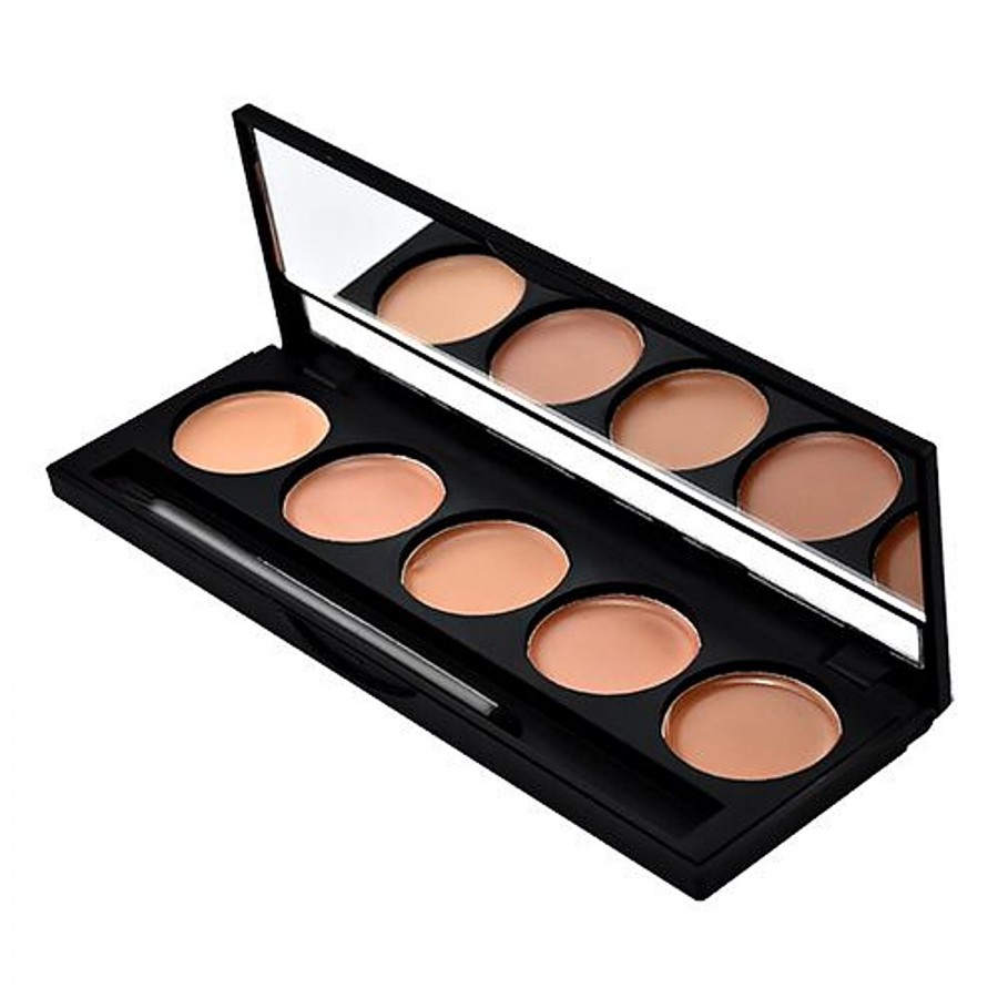 GlamGals 5 Colour Matte Finish Waterproof Concealer Palette