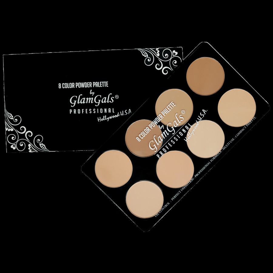 GlamGals Pressed Powder Palette - Even Out Complexion