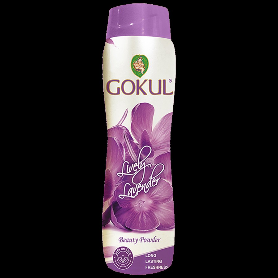 Gokul Lively Lavender Beauty Powder - Long Lasting