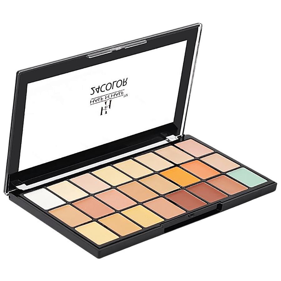 Half N Half HD Pro Matte Full Cover Concealer Palette - Rich