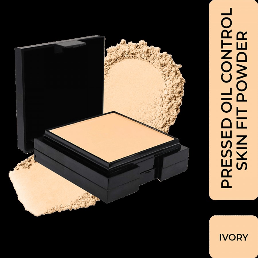 Half N Half Pressed Oil-Control Skin Fit Pressed Powder - Long-Lasting