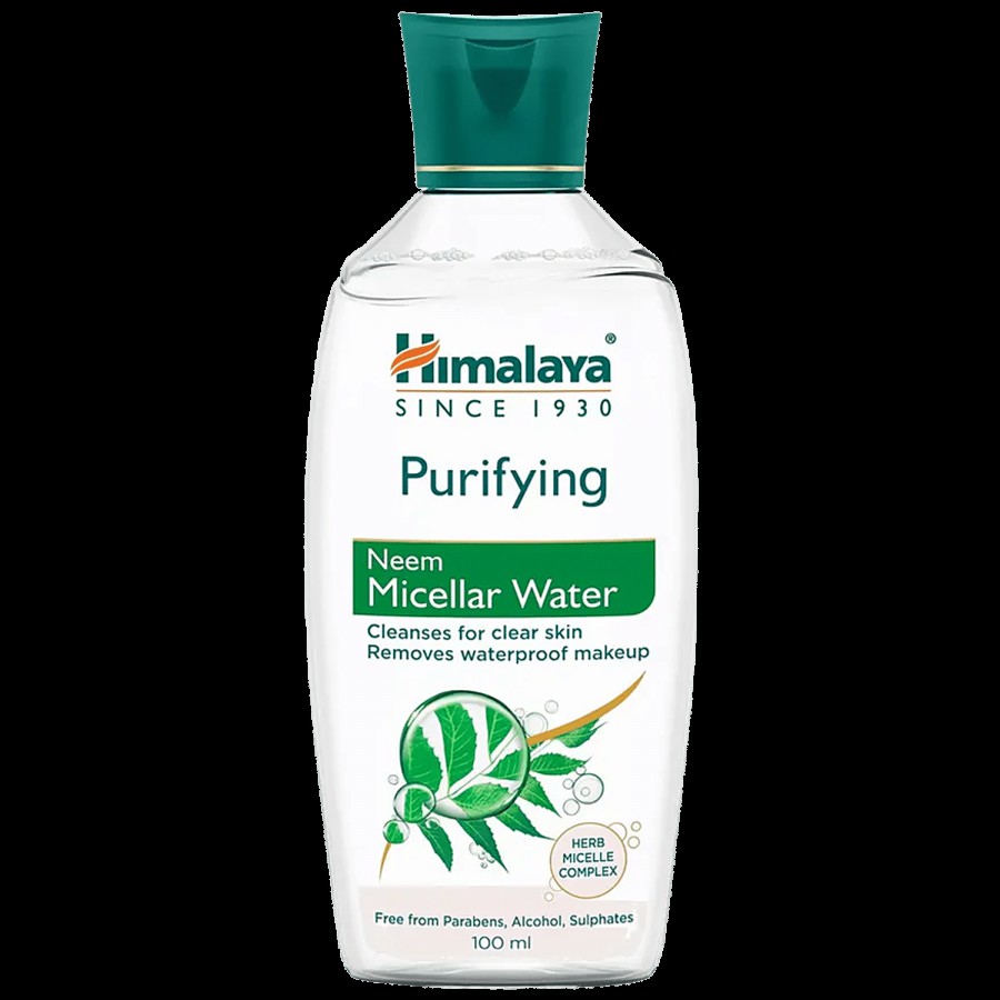 Himalaya Purifying Neem Micellar Water - Removes Waterproof Makeup