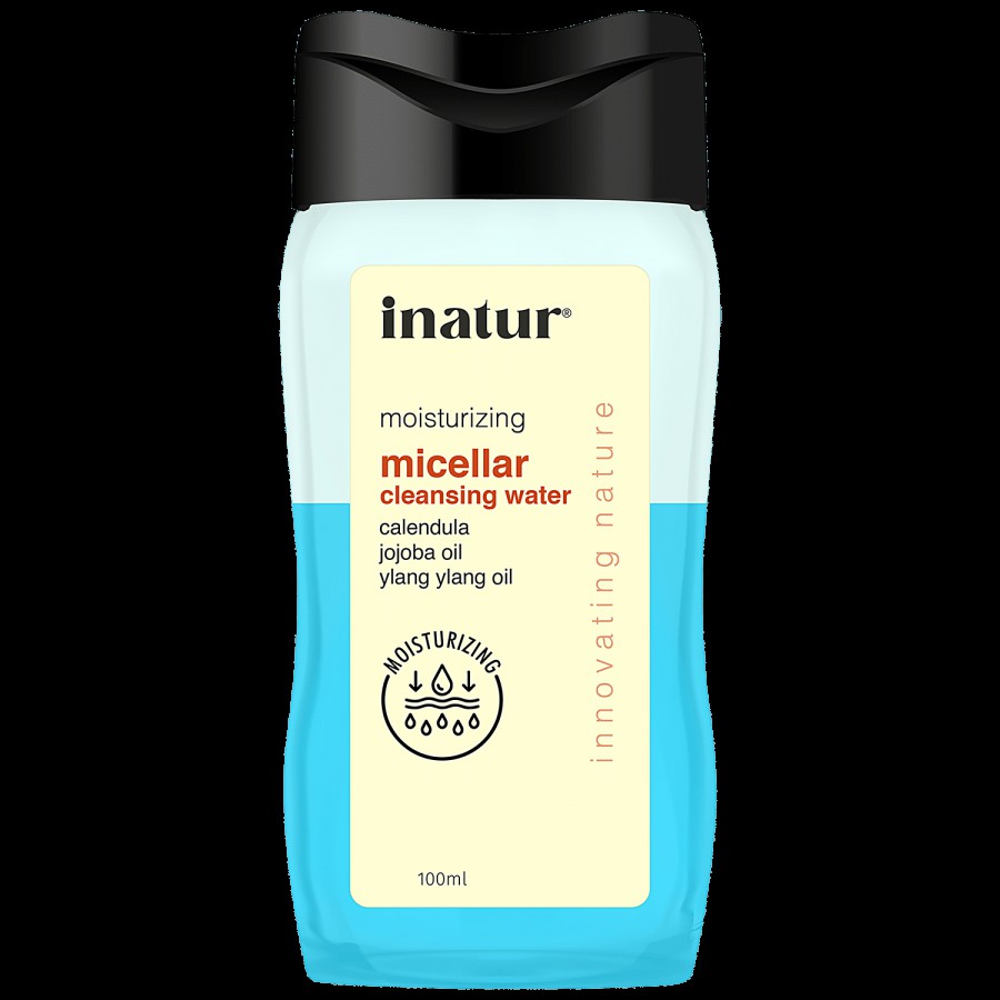 Inatur Jojoba Oil Micellar Cleansing Water - Removes Makeup & Cleans Impurities