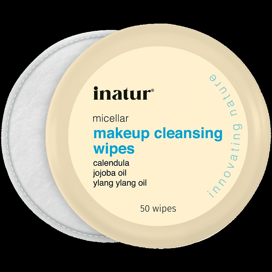 Inatur Micellar Makeup Cleansing Wipes - With Calendula