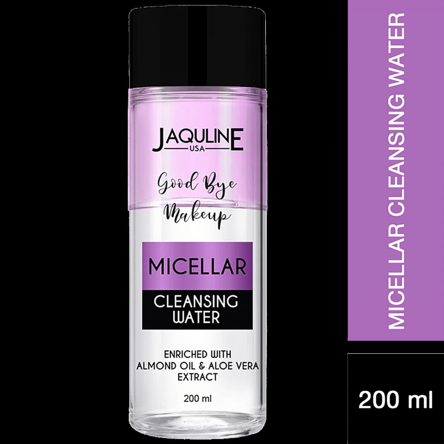 Jaquline USA Good Bye Makeup Micellar Cleansing Water - Paraben & Cruelty Free