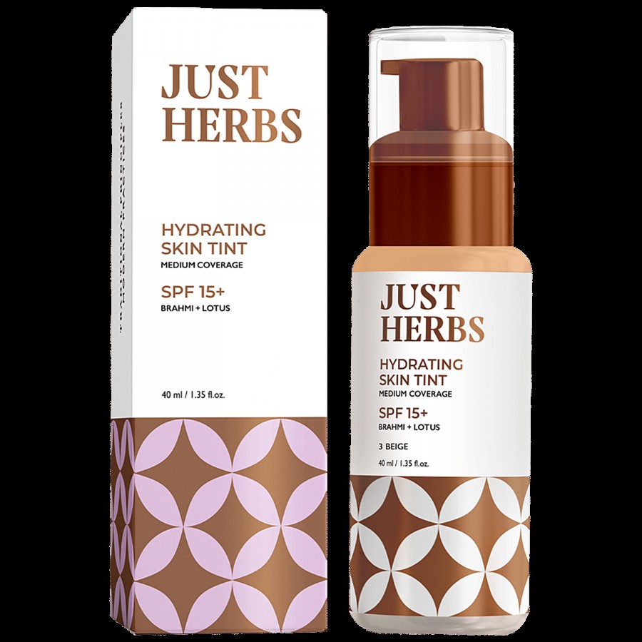 Just Herbs Hydrating Skin Tint Medium Coverage - SPF 15 +