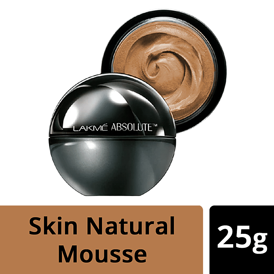 Lakme Absolute Skin Natural Mousse Mattreal Foundation - Medium Toffee