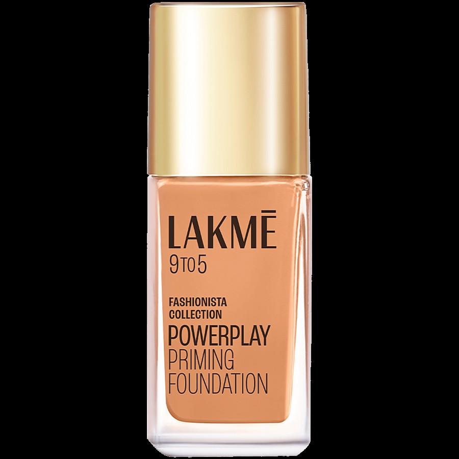 Lakme 9to5 Powerplay Priming Foundation Built in Primer Long-Lasting SPF 20 Cool Cinnamon