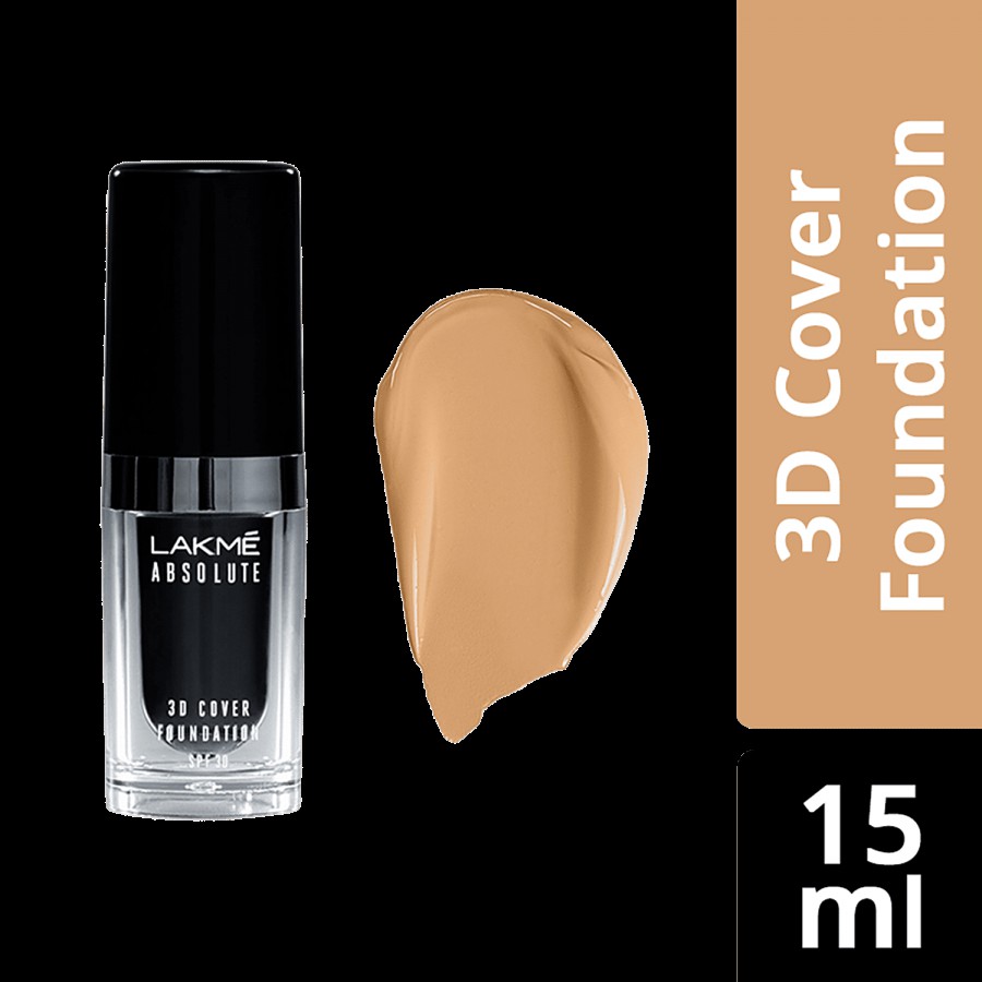 Lakme Absolute 3D Cover Foundation - Cool Tan