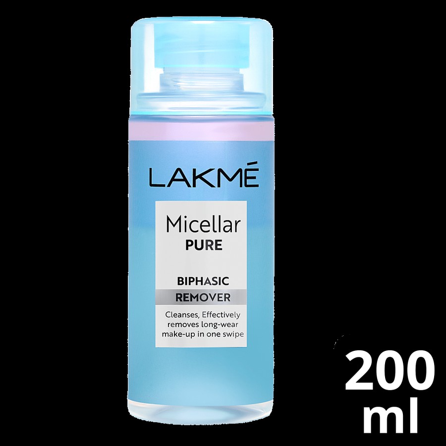 Lakme Micellar Pure Bi-Phasic Remover - For Makeup Removal