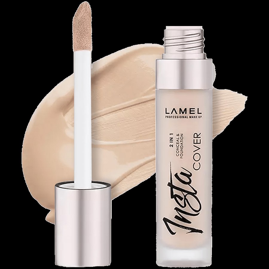 Lamel Insta Cover 2 In 1 Conceal & Foundation