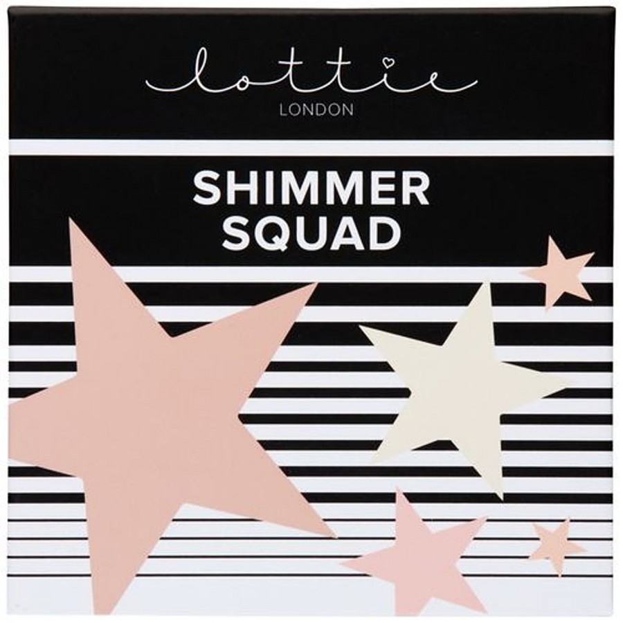 Lottie London Shimmer Squad Powder Highlighter Quad