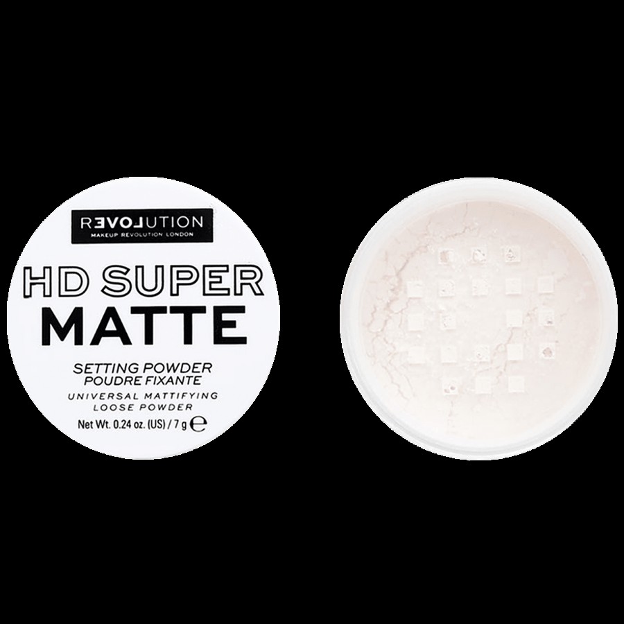 Makeup Revolution Relove HD Super Matte Setting Powder - Lightweight