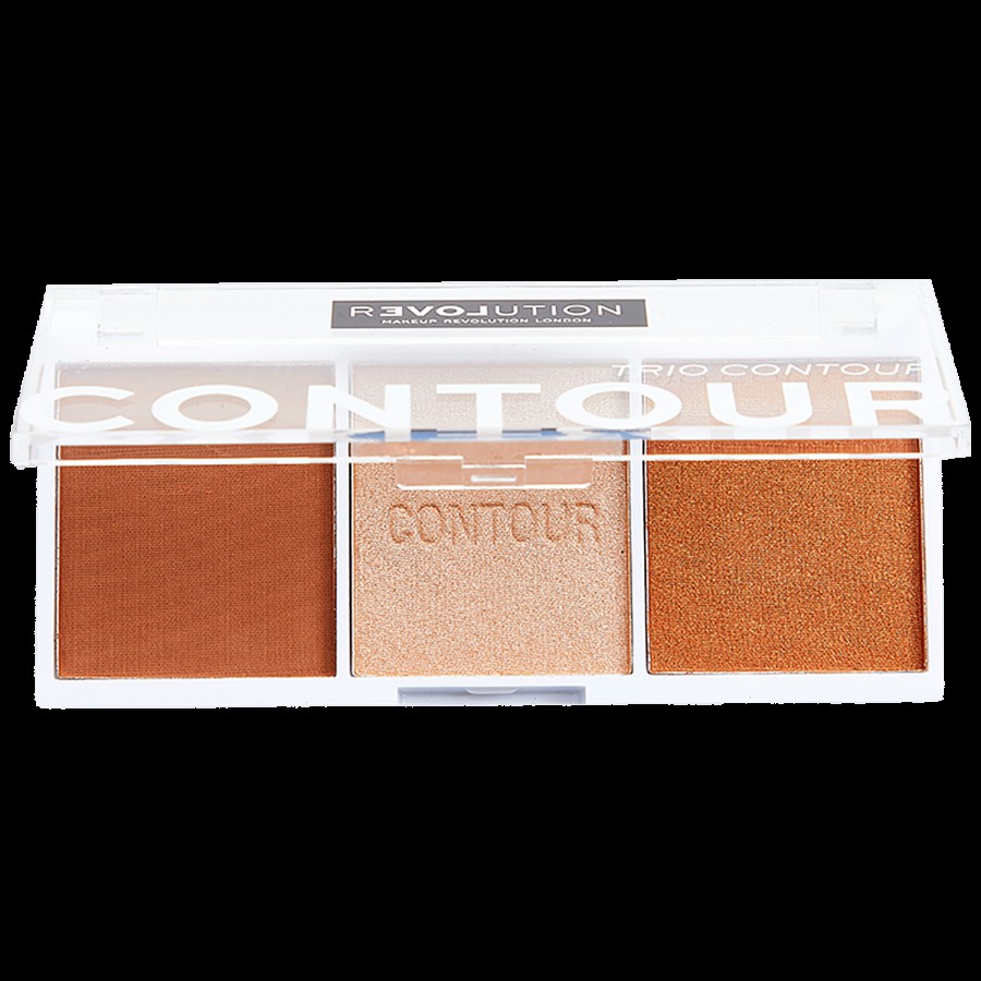 Makeup Revolution Relove Trio Contour Palette - Long Lasting