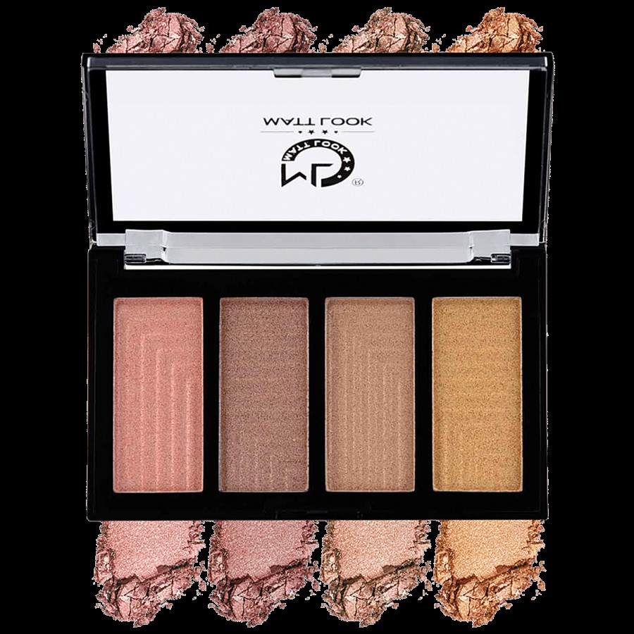 Mattlook Beauty Highlighter Palette - Smooth Application