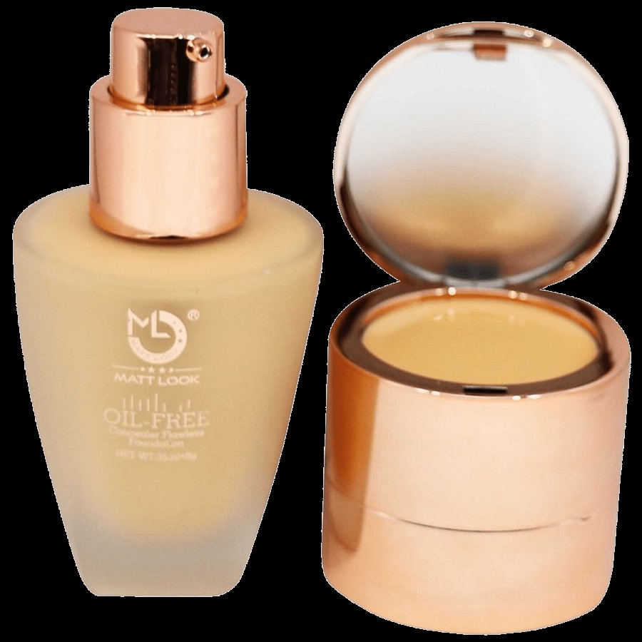 Mattlook Oil-Free Concealer Flawless Foundation - Lightweight