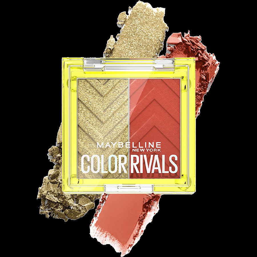 Maybelline New York Colour Rivals Shadow Longwear Duo Eyeshadow Palette - Chill x Daring