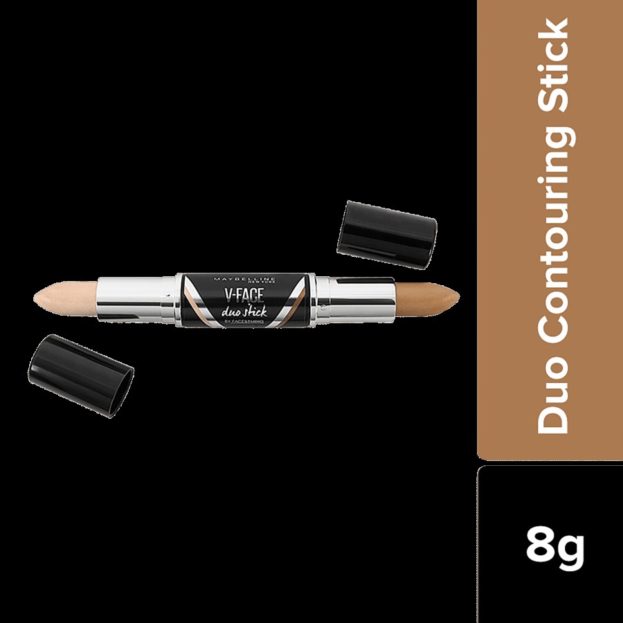 Maybelline New York Face Studio V-Face Duo Contouring Stick - Dark