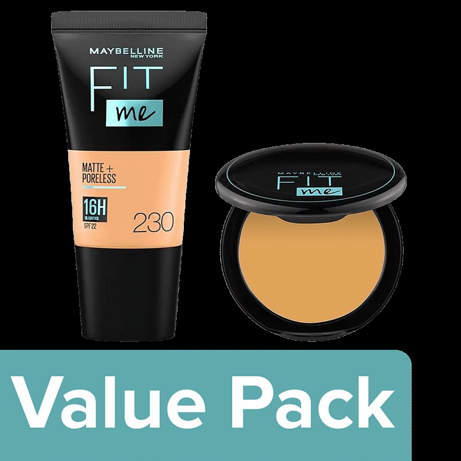 Maybelline New York Fit Me Foundation Tube 230 + Fit Me Compact 230