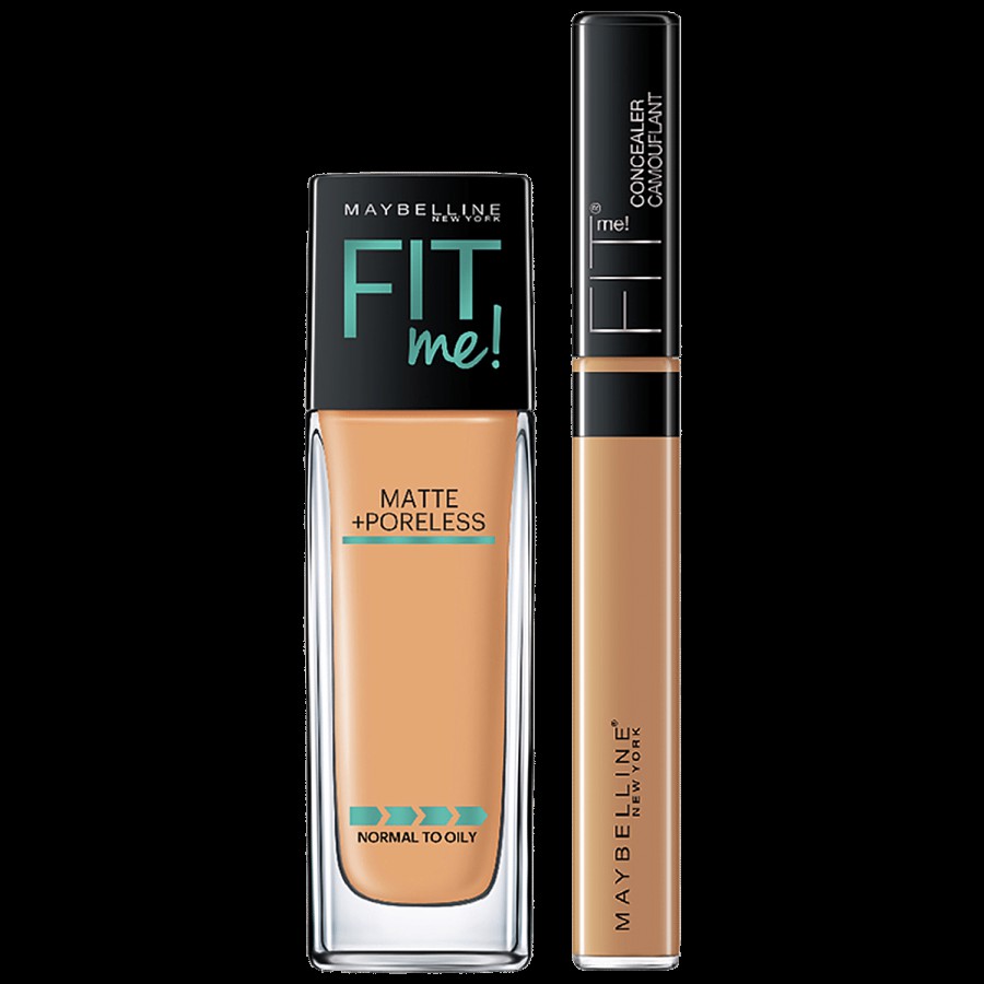 Maybelline New York Fit Me Liquid Foundation + Concealer Camouflant