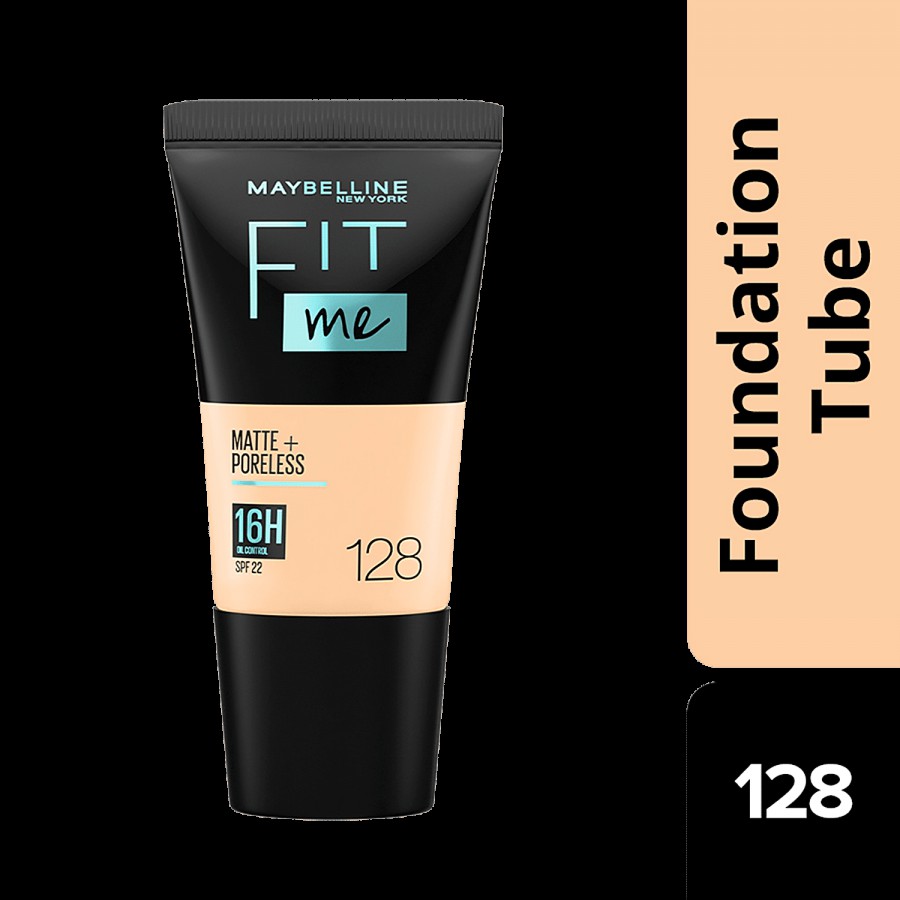 Maybelline New York Fit Me Matte+Poreless Liquid Foundation - 128 Warm Nude