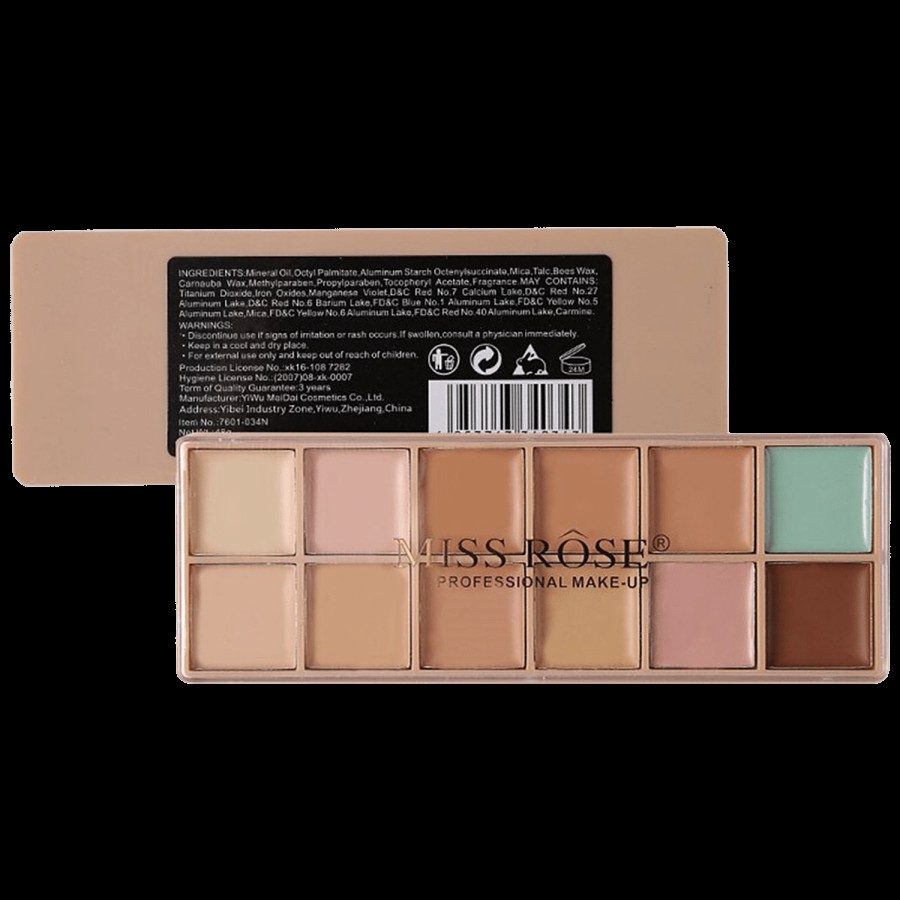 Miss Rose 12 Colour Concealer & Correction Palette