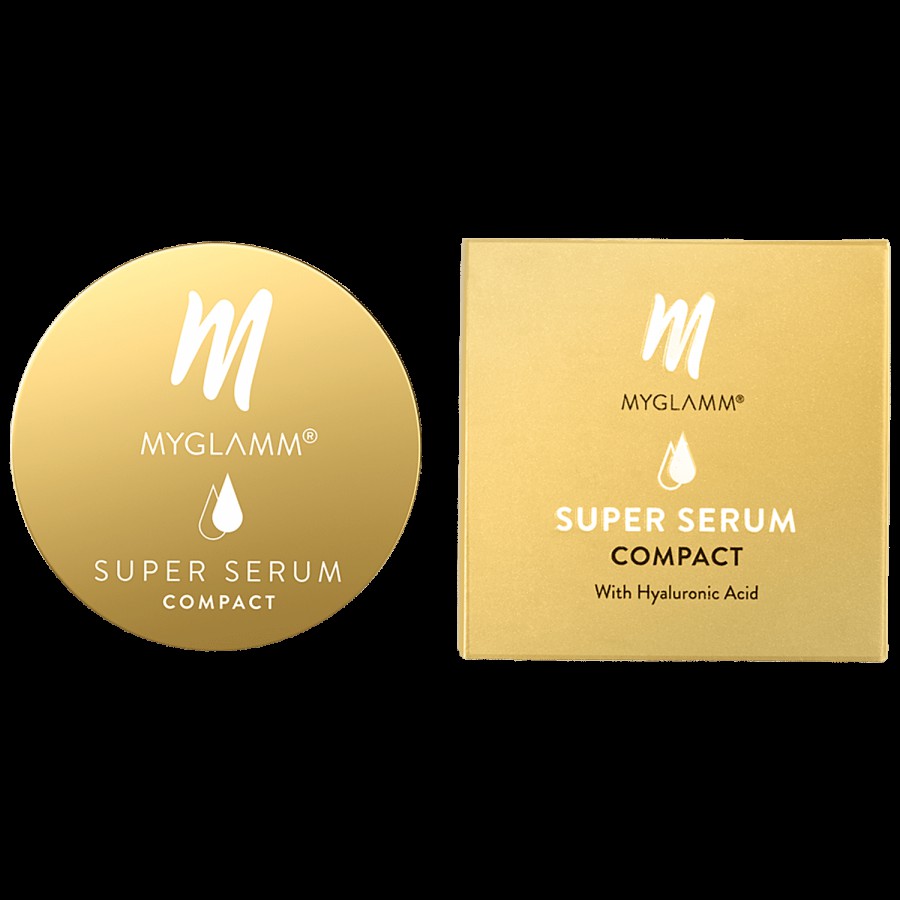 MyGlamm Super Serum Compact Powder - Infused With Hyaluronic Acid