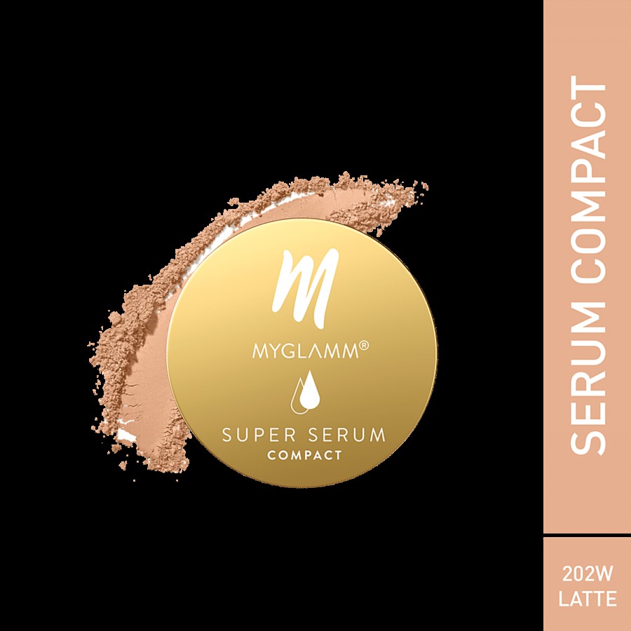 MyGlamm Super Serum Compact Powder - Infused With Hyaluronic Acid