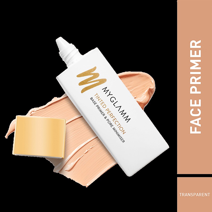 MyGlamm Tinted Perfection Face Primer - Covers Visible Pores