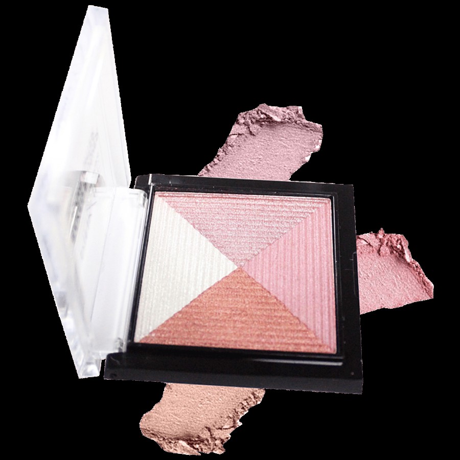 Pink Line Baked Blusher Highlighter - For A Flawless Glow