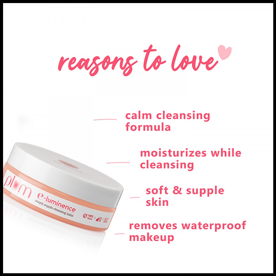 Plum E-Luminence Simply Supple Cleansing Balm - Vegan