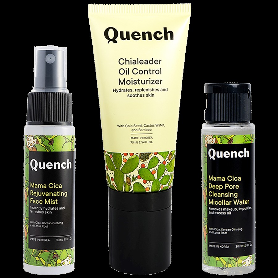 Quench Botanics Hydrated Ever After Kit - Chialeader Oil Control Moisturizer