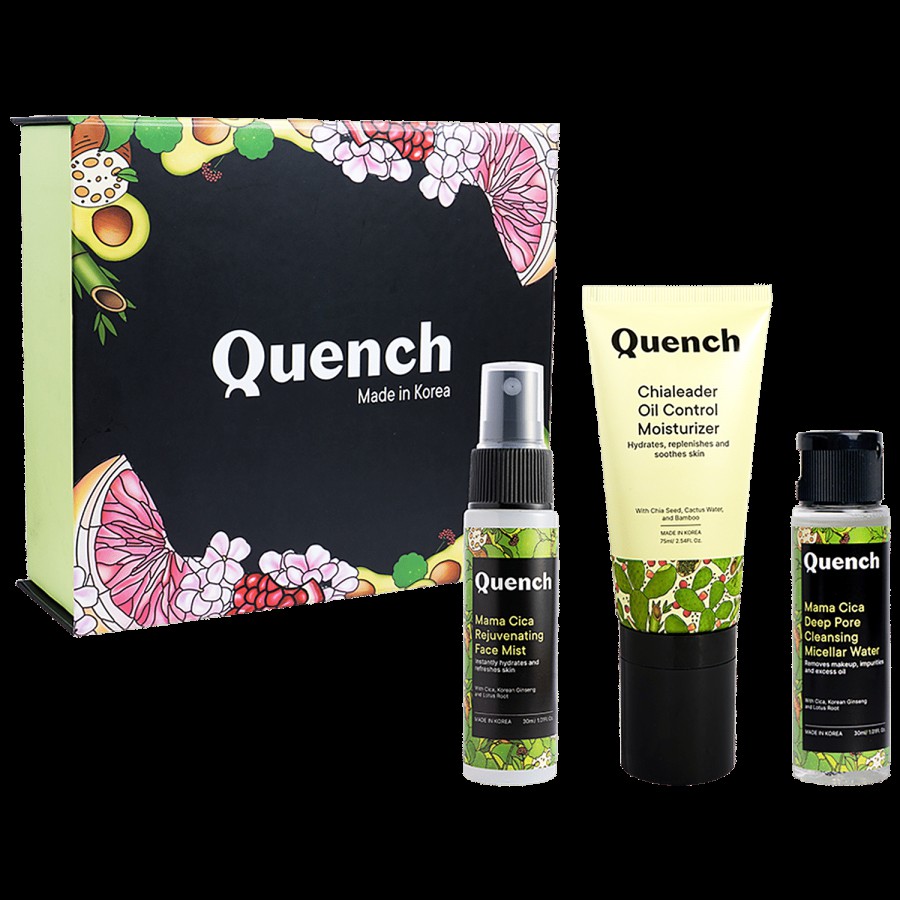 Quench Botanics Hydrated Ever After Kit - Chialeader Oil Control Moisturizer