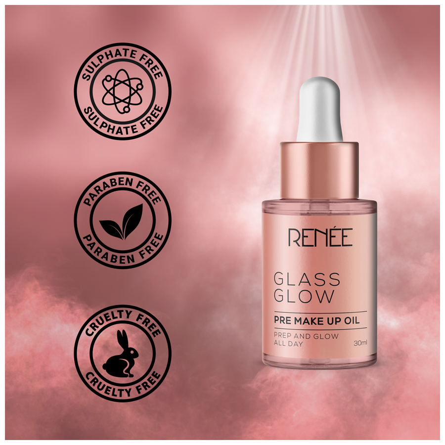 Renee Glass Glow Pre-Make Up Oil - Moisturising & Hydrating Effect