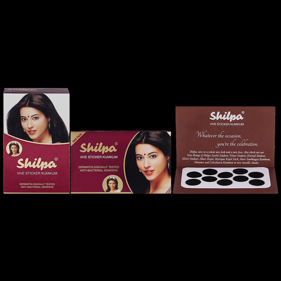 Shilpa Vive Sticker Kumkum - Size 2