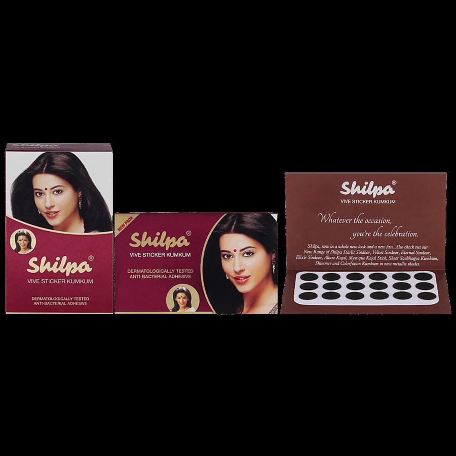 Shilpa Vive Sticker Kumkum - Size 3