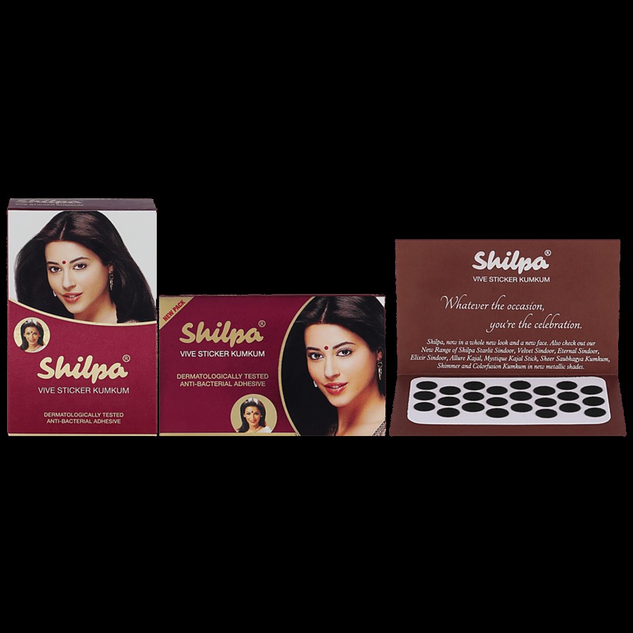 Shilpa Vive Sticker Kumkum - Size 4