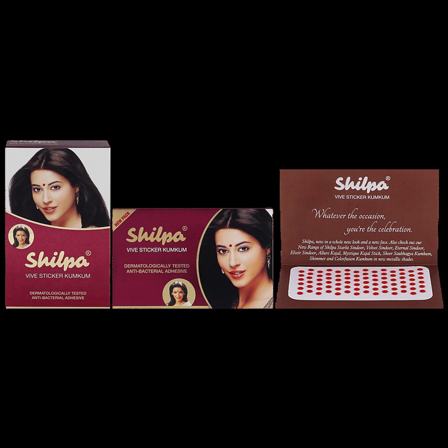 Shilpa Vive Sticker Kumkum - Size 8