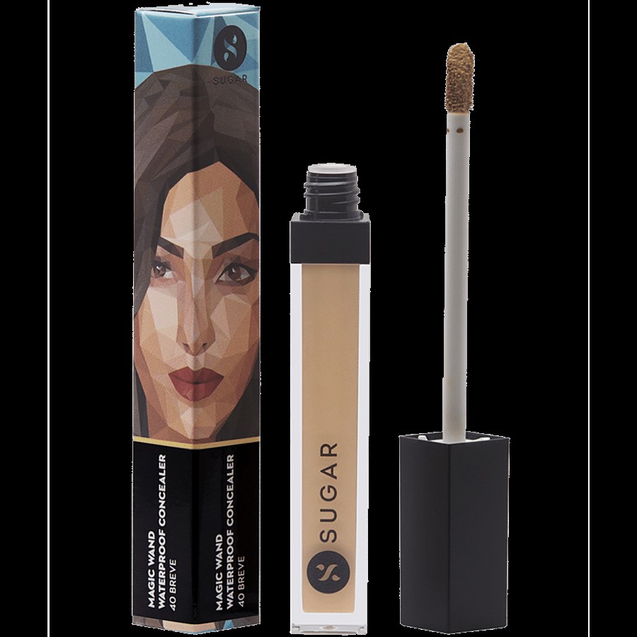 Sugar Cosmetics Magic Wand Waterproof Concealer - Medium Beige