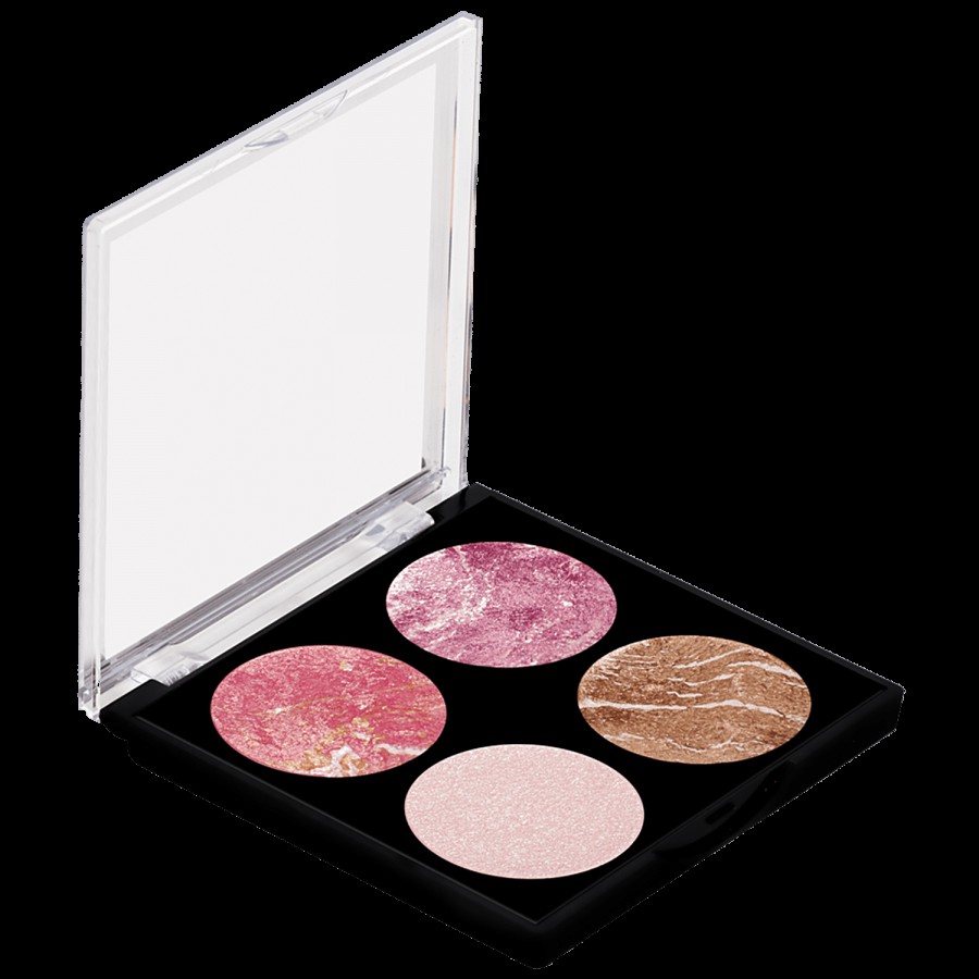 Swiss Beauty 4 Colour Highlighter Palette