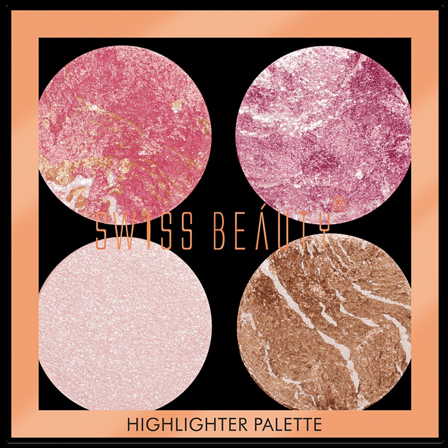 Swiss Beauty 4 Colour Highlighter Palette