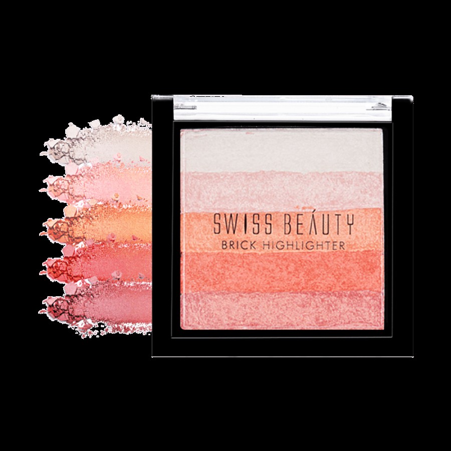 Swiss Beauty Brick Highlighter - Multicolour