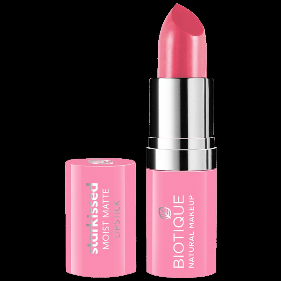 Biotique Natural Makeup Starkissed Moist Matte Lipstick - Cover Girl