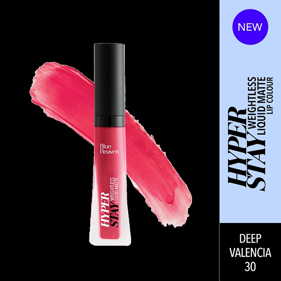 Blue Heaven Hyper Stay Weightless Liquid Matte Lip Colour - Non-Sticky