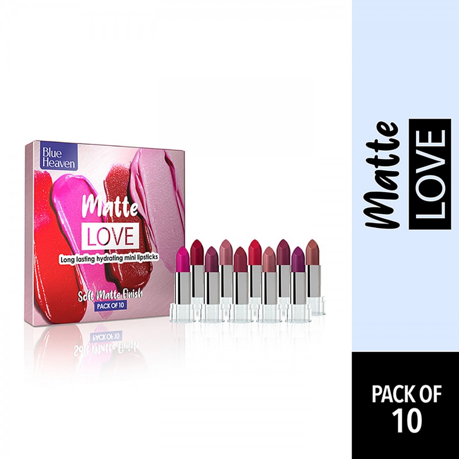 Blue Heaven Matte Love Mini Lipsticks - Assorted Shades