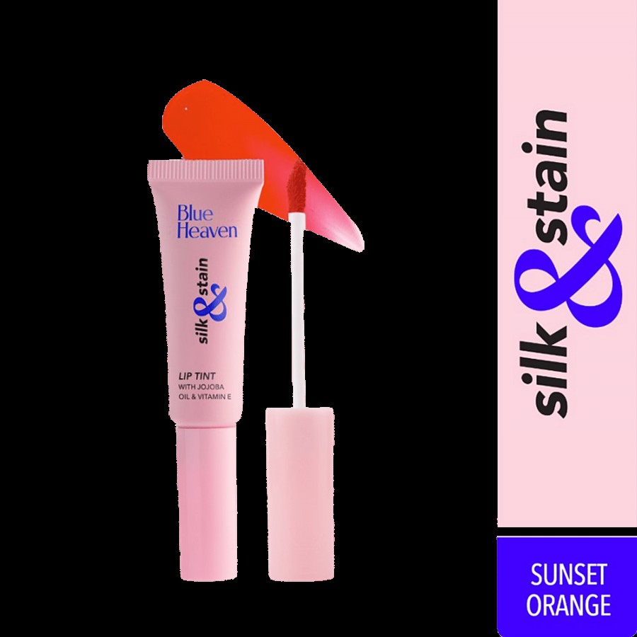 Blue Heaven Silk & Stain Lip Tint With Jojoba Oil & Vitamin E - Provides Nourishment