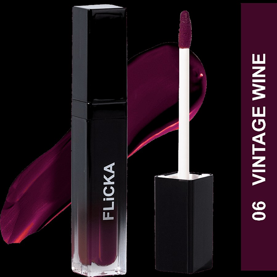 Flicka Set & Attack Liquid Matte Lipstick - Longlasting