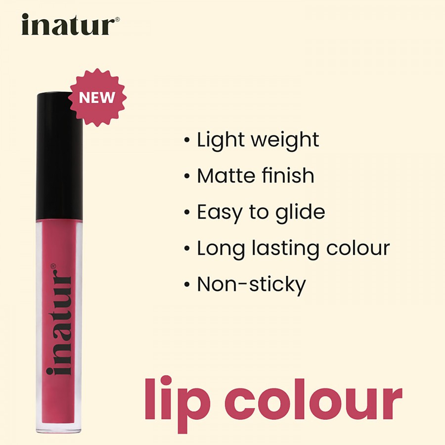 Inatur Matt Liquid Lip Colour With Hyaluronic Acid & Collagen