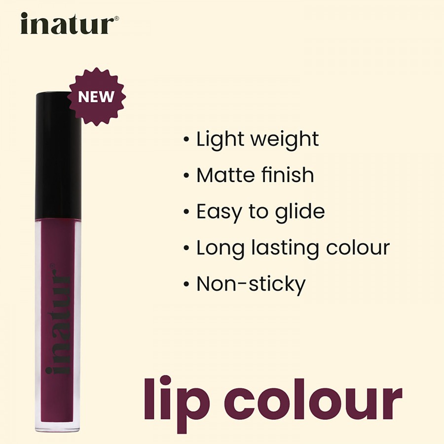 Inatur Matt Liquid Lip Colour With Hyaluronic Acid & Collagen