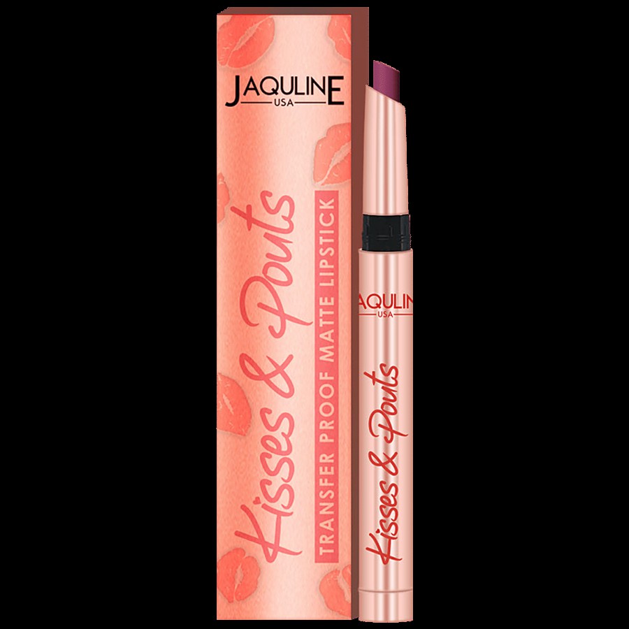 Jaquline USA Kisses & Pouts Transfer Proof Matte Lipstick